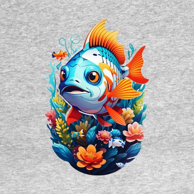 fish natural art ilustrator by Ardins